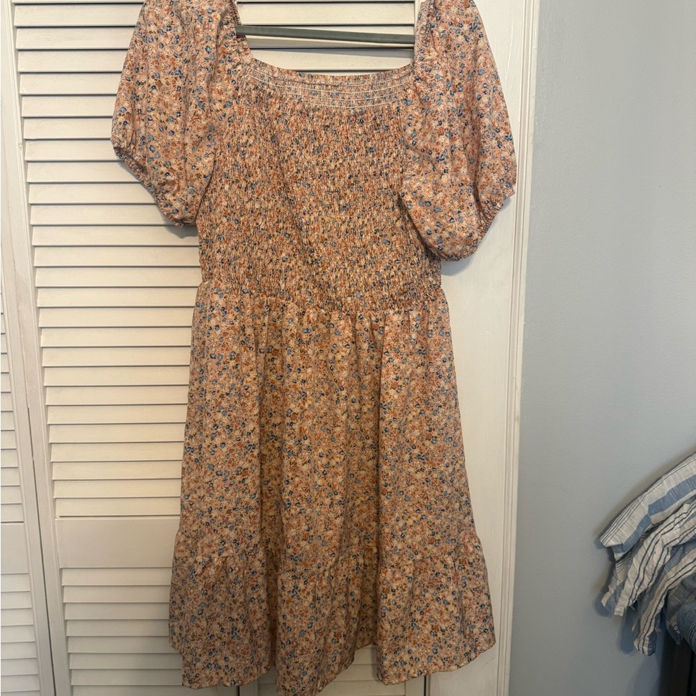 Floral Puff Sleeve Dress